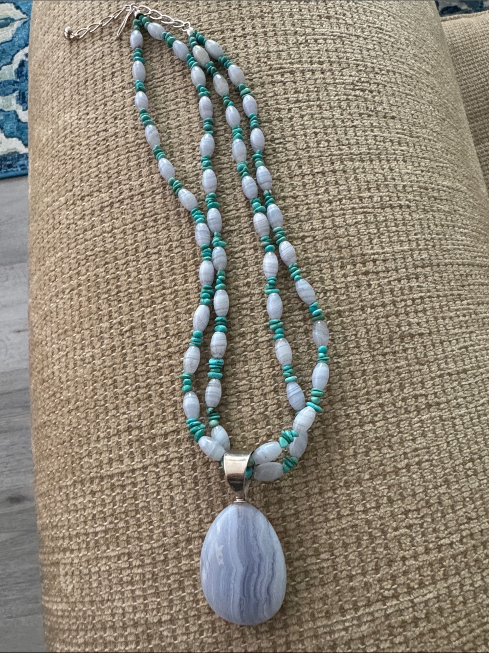 Jay King Purple and Turquoise Necklace